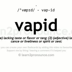 Vapid definition